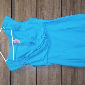 Pinup couture body-con Teal/blue pinup dress